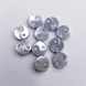 Гематит бусины " инь янь"  10*3*0,8 мм, натуральные камни, поштучно, серебро