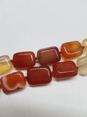 Сердолик бусины 18*13 мм, натуральные камни, поштучно, рыжий