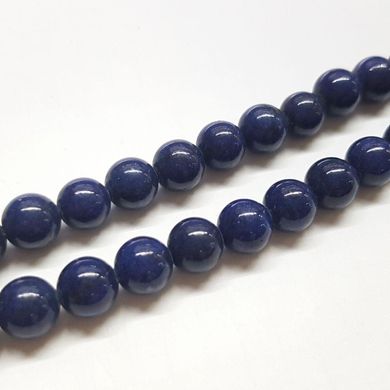 Лазурит прессованный бусины 6 мм, натуральные камни, поштучно, синий