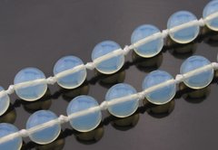 Лунный камень 10 мм, натуральные камни, поштучно, прозрачно-голубой
