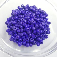 Бисер 3-5*3-5 мм, упаковка 10 гр, не прозрачный, сине-фиолетовый