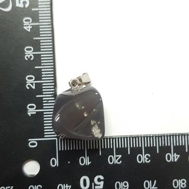 Кулон из агата 18*18*18 мм, из натурального камня, подвеска, украшение, медальон, темно-серый