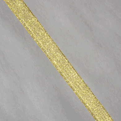 Стрічка парча, 0.7 см, колір золотий