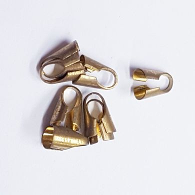 Обжиматель для нитки, переходник, металлический 9*5*6 мм, поштучно, золото
