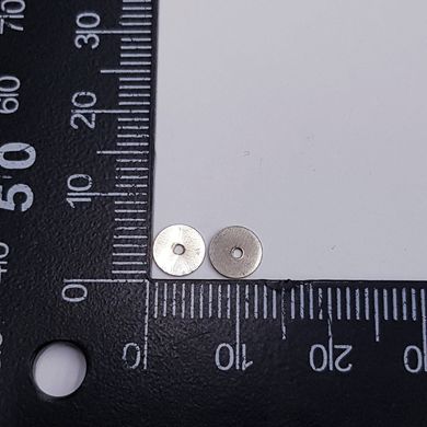 Пайетки пришивные, 6*0,2 мм, круглые, швейная фурнитура,металл, серебристый