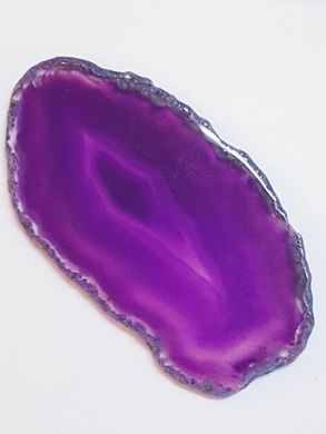 Кулон из агата 88*47*5 мм, срез из натурального камня, фиолетовый, подвеска, украшение, медальон