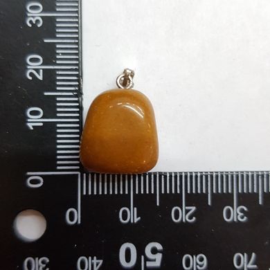Кулон из сердолика 16*15*12 мм, из натурального камня, подвеска, украшение, медальон, коричнево-рыжий