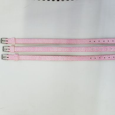 Ремінець браслет імітація шкіри, ширина 7 мм, довжина 21.5 см, світло-рожевий глянець