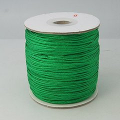 Шнур шовк, 1.5 мм, яскраво-зелений