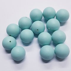 Бусины Майорка 12 мм, поштучно, голубой, непрозрачный