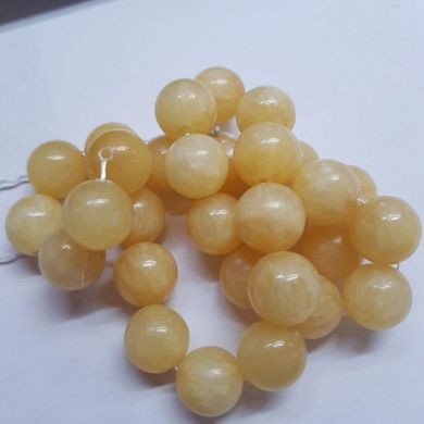 Оникс натуральный бусины 14 мм, натуральные камни, поштучно, желтый