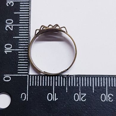 Заготовка для кольца, 10*18*19 мм, перстень, бронза