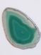 Кулон из агата 80*52*5 мм, срез из натурального камня, зеленый, подвеска, украшение, медальон