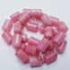 Кварц бусины 14*10 мм, натуральные камни, поштучно, розовый