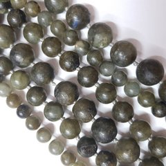 Лабрадор бусины 12 мм, натуральные камни, поштучно, хаки
