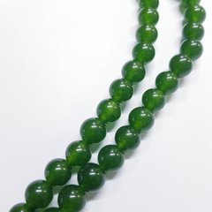 Хризопраз бусины 10 мм, ~39 шт / нить, натуральные камни, на нитке, зеленый