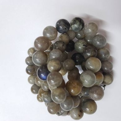 Лабрадор бусины 12 мм, натуральные камни, поштучно, хаки
