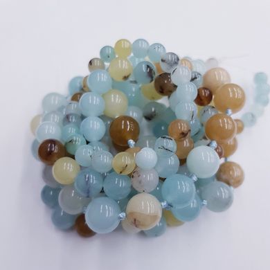 Амазонит бусины 6 мм, натуральные камни, поштучно, голубые