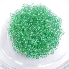 Бисер 2-4*2-4 мм, упаковка 10 гр, стекло, зеленый