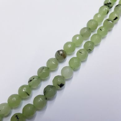 Пренит бусины 8 мм, натуральные камни, поштучно, зелёные