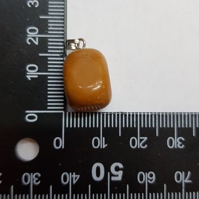 Кулон из сердолика 16*13*12 мм, из натурального камня, подвеска, украшение, медальон, коричнево-рыжий