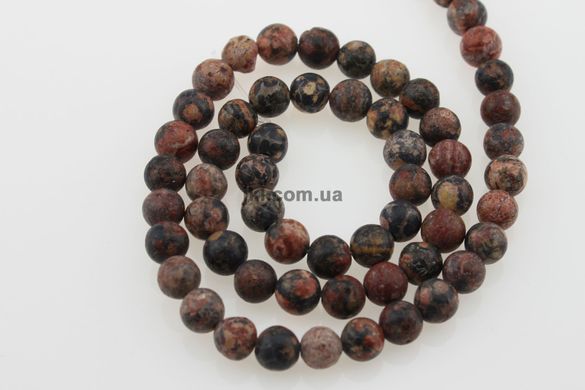 Обсидиан махагоновый бусины 4 мм, ~93 шт / нить, натуральные камни, на нитке, коричневые
