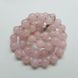 Кварц бусины 8 мм, ~45 шт / нить, натуральные камни, на нитке, светло-розовые