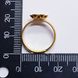 Заготовка для кольца, 20*9*19 мм, перстень, золото