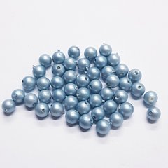 Бусины Майорка 4 мм, поштучно, синий, непрозрачный