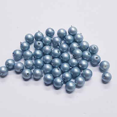 Бусины Майорка 4 мм, поштучно, синий, непрозрачный