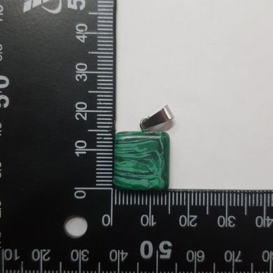 Кулон из малахита 15*14*7 мм, из натурального камня, подвеска, украшение, медальон, зеленый