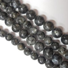 Лабрадор бусины 10 мм, натуральные камни, поштучно, темно-серый