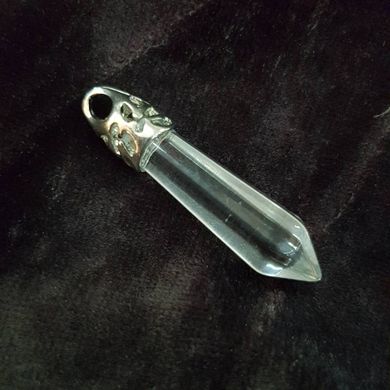 Кулон из горного хрусталя 35-40*8*8 мм, кристалл из натурального камня, подвеска, украшение, медальон, прозрачный