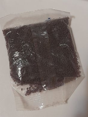 Бисер чехия Preciosa, размер 10, упаковка ~50 гр, матовый прозрачный, коричнево-фиолетовый