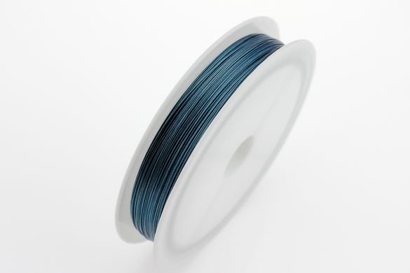 Струна ювелірна, 0.38 мм, колір темно-блакитний