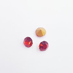 Стразы конусные, 4*3 мм, поштучно, красный