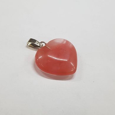 Кулон из кварца арбуз ~19*19*5 мм, из натурального камня, подвеска, украшение, медальон, розово-прозрачный