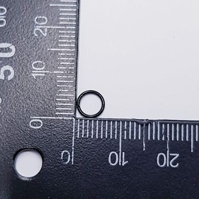 Кольцо для соединения, 6*1 мм, из бижутерного сплава, фурнитура, крашеное, черный
