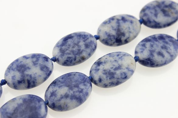 Азурит бусины 19*14 мм, ~20 шт / нить, натуральные камни, на нитке, голубые