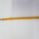 Ремінець браслет імітація шкіри, ширина 7 мм, довжина 21.5 см, жовто-оранжевий глянець