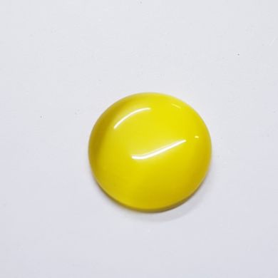 Кабошон из кошачьего глаза 21*6 мм, из натурального камня, украшение, желтый