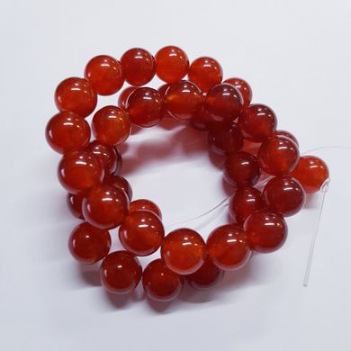Сердолик рыжий бусины 10 мм, натуральные камни, поштучно, рыжий