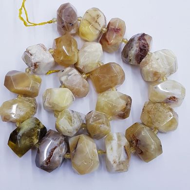 Яшма агатовая бусины 12-17*13-16 мм, ~21 шт / нить, натуральные камни, на нитке, разноцветный