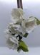 Палочки для волос, 17 см, цветы из фоамирана, веточка, белые