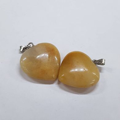 Кулон из сердолика ~19*19*5 мм, из натурального камня, подвеска, украшение, медальон, желтый с белым