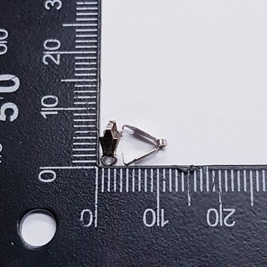 Держатель для кулона, металлический 10*4*5 мм, поштучно, платина