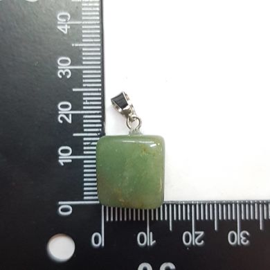 Кулон из нефрита 15*14*14 мм, из натурального камня, подвеска, украшение, медальон, светло-зеленый
