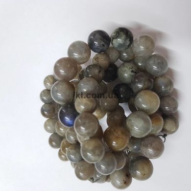 Лабрадор бусины 8 мм, натуральные камни, поштучно, хаки