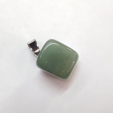 Кулон из нефрита 14*14*12 мм, из натурального камня, подвеска, украшение, медальон, зеленый