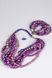 Объемной фиолетовой брасле на струне, длинна 22 см, цвет лавандовый.